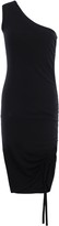 Thumbnail for your product : Alexander Wang Alexanderwang.t One-shoulder Ruched Merino Wool Mini Dress