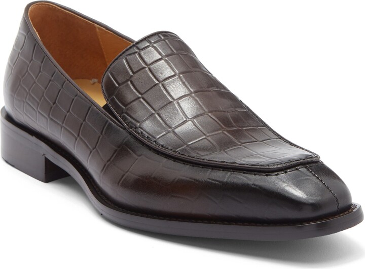 MAISON FORTE Imperial Croc Embossed Loafer