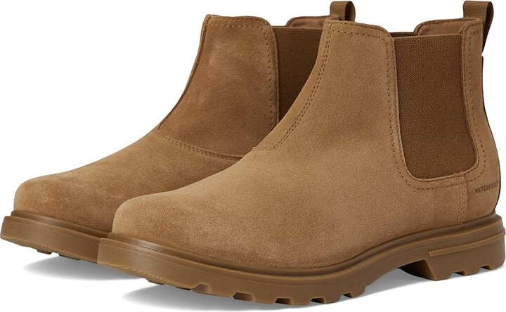 SOREL Cyprus Chelsea Waterproof Men's Boots Khaki Ii/Jet : 9.5 D - Medium, Suede