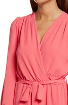 Thumbnail for your product : Fraiche by J Wrap Front Long Sleeve Dress
