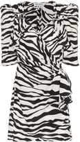 Thumbnail for your product : ATTICO Zebra-Print Mini Dress