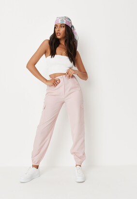 missguided pink cargo pants