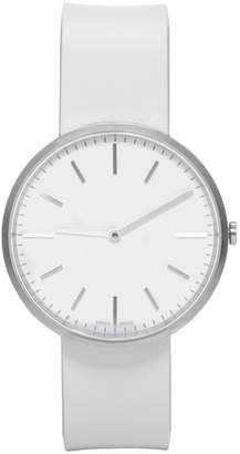Uniform Wares Silver and Grey Rubber M37 Two-Hand Watch