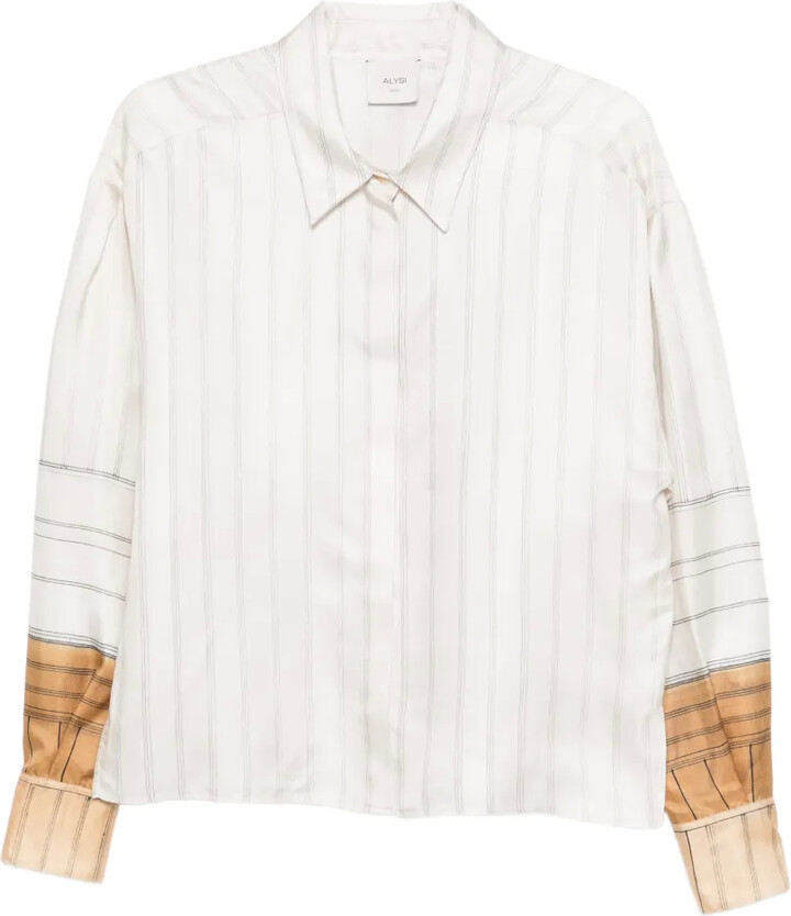 Alysi Striped Sleeve Shirt