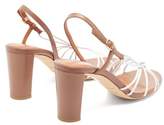 Thumbnail for your product : Malone Souliers Binette Knotted Leather Slingback Sandals - Womens - Pink White