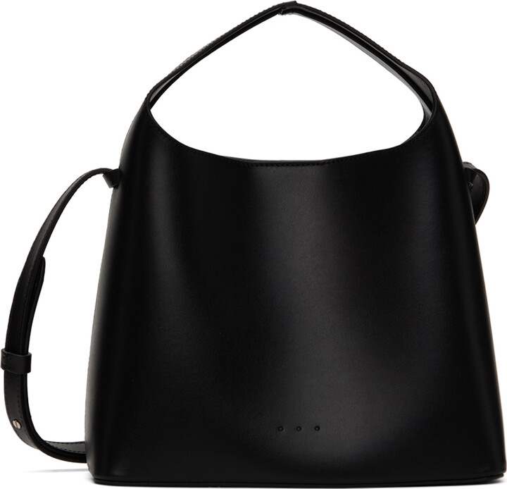 AESTHER EKME Flat Hobo Smooth Leather Shoulder Bag
