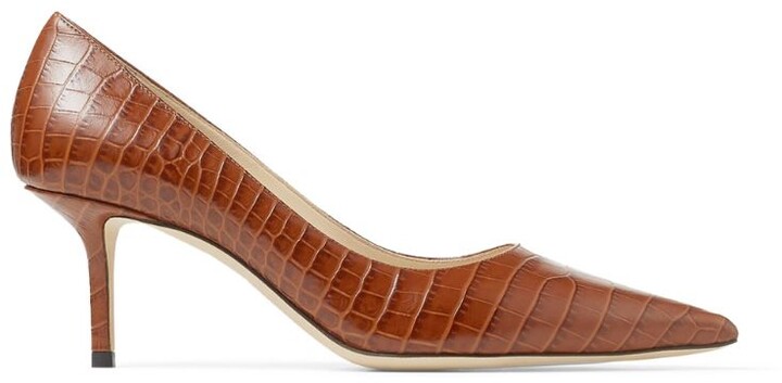 crocodile print heels