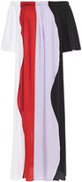 Thumbnail for your product : Mara Hoffman Off-the-shoulder Color-block Tencel Maxi Dress