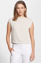 Thumbnail for your product : Halston Cowl Neck Stretch Silk Top