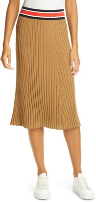 ATM Anthony Thomas Melillo Pleated Silk & Cotton Skirt - ShopStyle