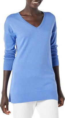 Essentials Womens Lightweight V-Neck Tunic Sweater