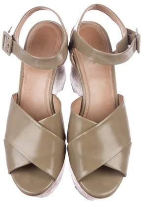 Celine Leather Ankle Strap Sandals