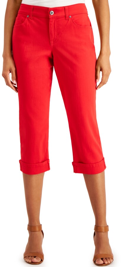 style & co stretch capris