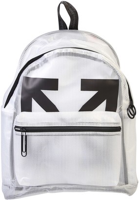 off white clear backpack