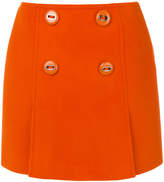 Thumbnail for your product : Prada buttoned mini skirt