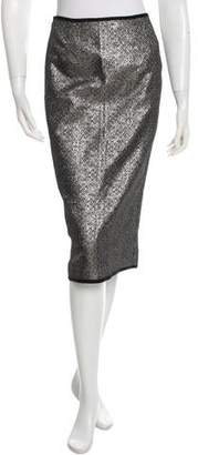 Nomia Metallic Pencil Skirt