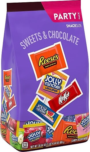 Hershey's Sweets & Chocolate Candy Variety Party Pack,Assorted Flavors, 30.54 oz. (HEC93942)