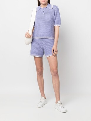 Barrie Meadow knitted shorts