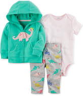 Thumbnail for your product : Carter's 3-Pc. Cotton Hoodie, Bodysuit and Pants Set, Baby Girls