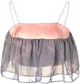 Thumbnail for your product : SUPERSWEET x moumi - Pearldrop Flounce Bustier