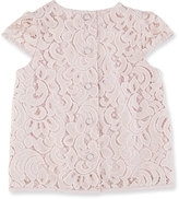 Thumbnail for your product : Milly Minis Floral Lace Cap-Sleeve Top, Girls' 8-12