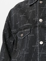 Thumbnail for your product : Balenciaga Logo-Print Denim Jacket