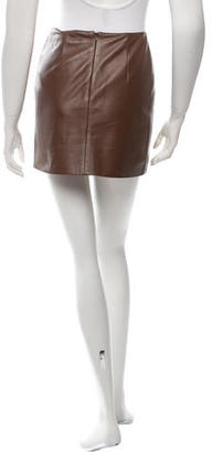 Apiece Apart Leather Mini Skirt