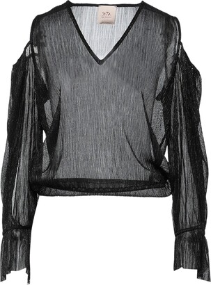 SE-TA Rosy Iacovone Blouse Black - ShopStyle Long Sleeve Tops
