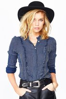 Thumbnail for your product : Urban Outfitters Ecote Ruffle Front Western Shirt