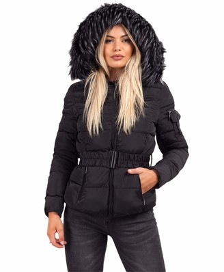 Fur Hood Bomber Jacket | Shop the world's largest collection of fashion |  ShopStyle UK
