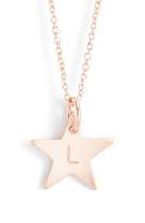 Thumbnail for your product : Nashelle 14k-Rose Gold Fill Initial Mini Star Pendant Necklace