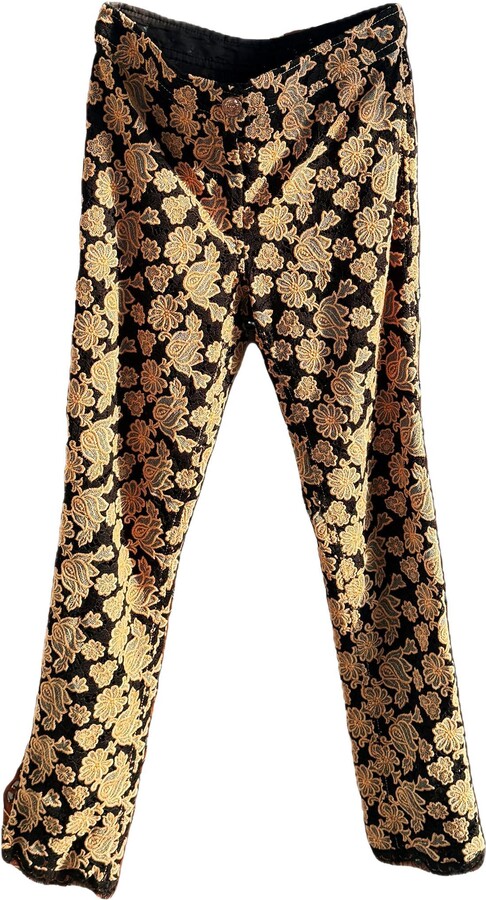 Chanel 7k$ New Paris / Rome Embroidered Trousers 36 Fr