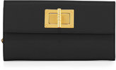 Thumbnail for your product : Tom Ford Natalia Continental Turn-Lock Wallet, Black