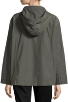 Thumbnail for your product : Eileen Fisher Snap-Front Hooded Jacket, Plus Size
