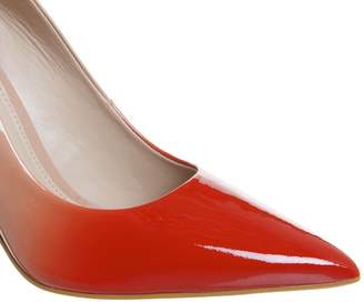 Office Hombre Ombre Point Court Heels Nude Red Ombre
