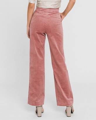 Express Endless Rose High Waisted Corduroy Wide Pants