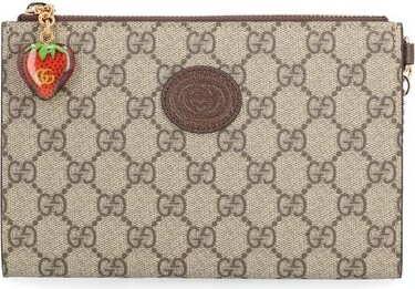 Gucci Monogram Print Zipped Wrist Wallet - ShopStyle