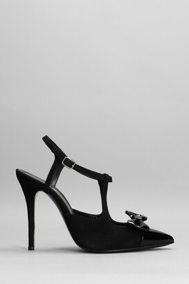 Alessandra Rich Pumps In Black Leather