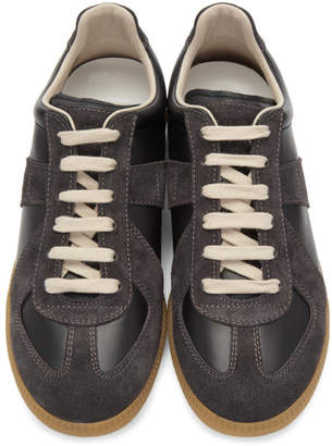 Maison Margiela Black and Brown Replica Sneakers