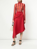 Thumbnail for your product : Marni Zip Detail Stripe-Knit Top