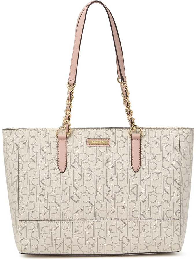 Calvin Klein Signature Pindot Logo Tote ShopStyle Bags
