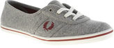 Thumbnail for your product : Fred Perry womens grey aubrey jersey trainers