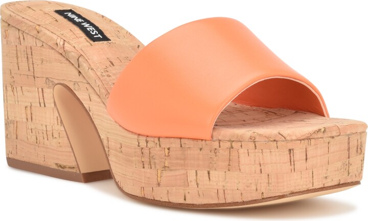 Nine West Women's Oklee Platform Slide Sandals - ShopStyle