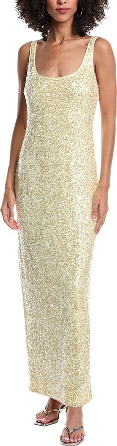 Shimmer Stretch Midi Dress