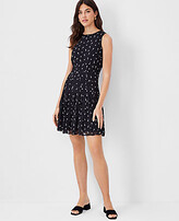 Thumbnail for your product : Ann Taylor Petite Floral Pleated Flare Dress