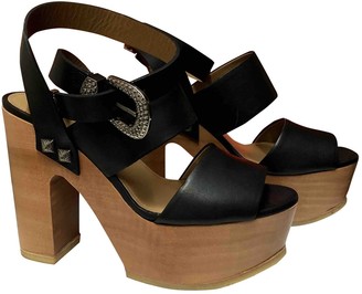 Sonia Rykiel Black Leather Sandals