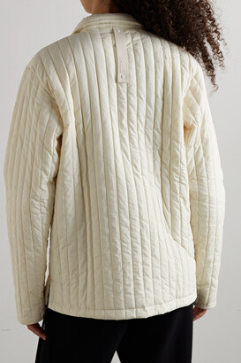 Rains Quilted Ripstop Jacket - Cream
