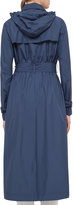 Thumbnail for your product : Akris Punto Long Hooded Trenchcoat, Deep Blue