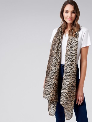 Forever New Mila Leopard Print Scarf - Natural Leopard - 00
