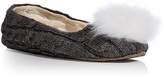 Thumbnail for your product : UGG Wool Slippers with Fur Pompom Gr. 7